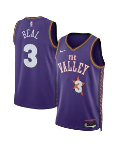 Unisex Phoenix Suns #3 Bradley Beal Purple 2024/25 Swingman City Edition Player Jersey (Purple)