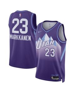 Unisex Utah Jazz Lauri Markkanen Purple 2024/25 Swingman Player Jersey - City Edition