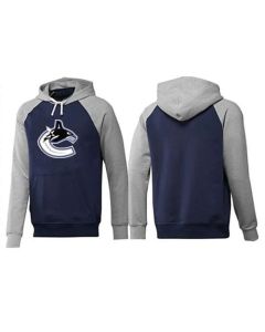 Vancouver Canucks Pullover Hoodie Dark Blue & Grey