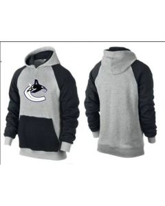Vancouver Canucks Pullover Hoodie Grey & Black
