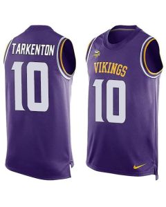 Vikings #10 Fran Tarkenton Purple Team Color Men's Stitched NFL Limited Tank Top Jersey