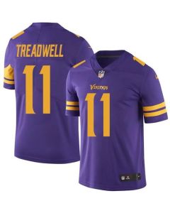 Vikings #11 Laquon Treadwell Purple Men's Stitched NFL Limited Rush Jersey