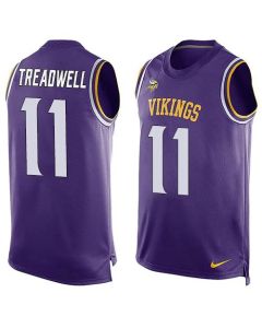 Vikings #11 Laquon Treadwell Purple Team Color Men's Stitched NFL Limited Tank Top Jersey