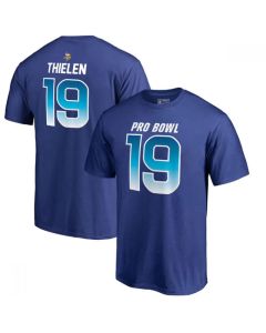 Vikings #19 Adam Thielen AFC Pro Line 2018 NFL Pro Bowl Royal T-Shirt