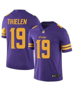 Vikings #19 Adam Thielen Purple Men's Stitched NFL Limited Rush Jersey