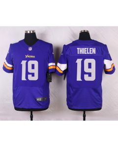 Vikings #19 Adam Thielen Purple Team Color Men's Stitched NFL Elite Jersey