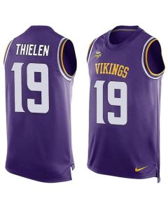 Vikings #19 Adam Thielen Purple Team Color Men's Stitched NFL Limited Tank Top Jersey