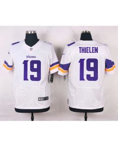 Vikings #19 Adam Thielen White Team Color Men's Stitched NFL Elite Jersey