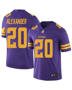 Vikings #20 Mackensie Alexander Purple Men's Stitched NFL Limited Rush Jersey