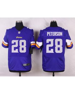 Vikings #28 Adrian Peterson Purple Team Color Men's Stitched NFL Elite Jersey