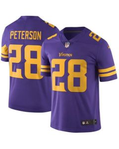 Vikings #28 Adrian Peterson Purple Youth Stitched NFL Limited Rush Jersey