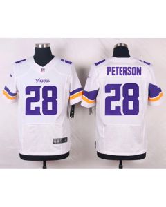 Vikings #28 Adrian Peterson White Team Color Men's Stitched NFL Elite Jersey