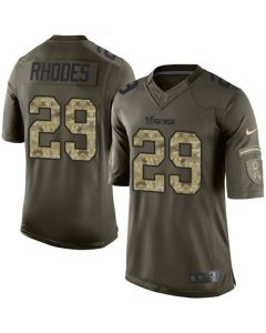 Vikings #29 Xavier Rhodes Green Men's Stitched NFL Limited Salute to Service Jersey