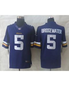 Vikings #5 Teddy Bridgewater Purple Team Color Men's Stitched NFL Limited Jersey