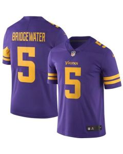 Vikings #5 Teddy Bridgewater Purple Youth Stitched NFL Limited Rush Jersey