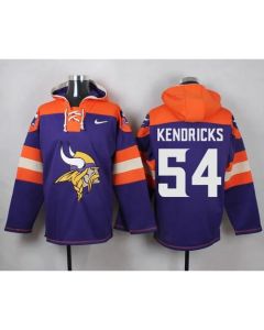 Vikings #54 Eric Kendricks Purple Player Pullover NFL Hoodie
