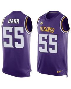 Vikings #55 Anthony Barr Purple Team Color Men's Stitched NFL Limited Tank Top Jersey
