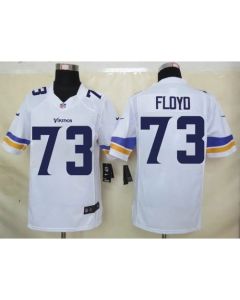 Vikings #73 Sharrif Floyd White Men's Stitched NFL Limited Jersey