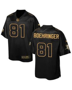 Vikings #81 Moritz Boehringer Black Men's Stitched NFL Elite Pro Line Gold Collection Jersey