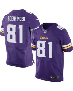 Vikings #81 Moritz Boehringer Purple Team Color Men's Stitched NFL Elite Jersey