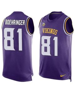 Vikings #81 Moritz Boehringer Purple Team Color Men's Stitched NFL Limited Tank Top Jersey