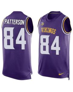 Vikings #84 Cordarrelle Patterson Purple Team Color Men's Stitched NFL Limited Tank Top Jersey
