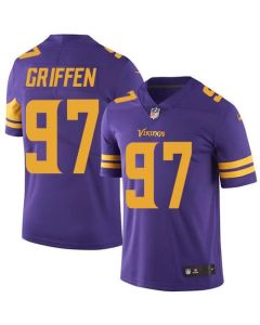 Vikings #97 Everson Griffen Purple Men's Stitched NFL Limited Rush Jersey