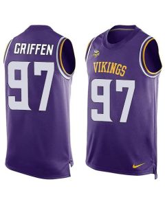 Vikings #97 Everson Griffen Purple Team Color Men's Stitched NFL Limited Tank Top Jersey