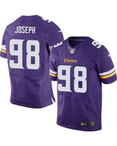 Vikings #98 Linval Joseph Purple Team Color Men's Stitched NFL Elite Jersey