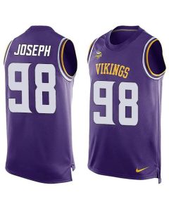 Vikings #98 Linval Joseph Purple Team Color Men's Stitched NFL Limited Tank Top Jersey