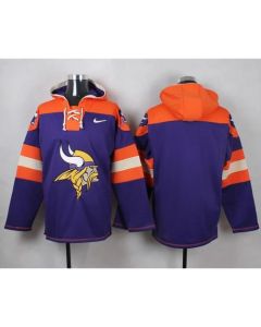Vikings Blank Purple Player Pullover NFL Hoodie
