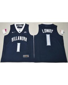 Villanova Wildcats #1 Kyle Lowry Navy Blue Basketball Stitched NCAA Jersey