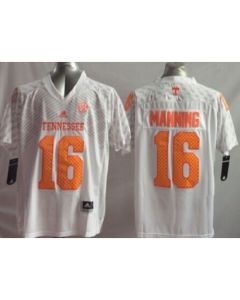 Vols #16 Peyton Manning White Stitched Youth NCAA Jersey