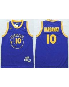 Warriors #10 Tim Hardaway Blue New Throwback Stitched NBA Jersey