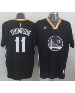 Warriors #11 Klay Thompson New Black Alternate Stitched NBA Jersey