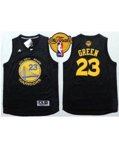 Warriors #23 Draymond Green Black Fashion The Finals Patch Stitched NBA Jersey