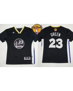 Warriors #23 Draymond Green Black New Alternate The Finals Patch Stitched NBA Jersey