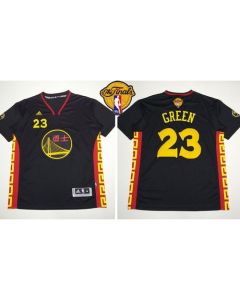 Warriors #23 Draymond Green Black Slate Chinese New Year The Finals Patch Stitched NBA Jersey