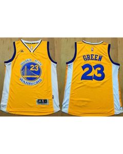 Warriors #23 Draymond Green Gold Stitched NBA Jersey