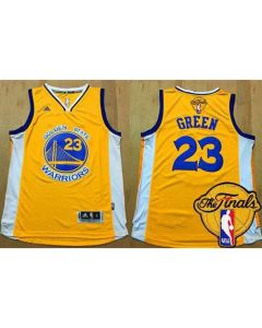 Warriors #23 Draymond Green Gold The Finals Patch Stitched NBA Jersey