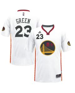 Warriors #23 Draymond Green White 2017 Chinese New Year Stitched NBA Jersey