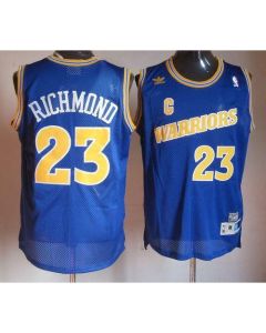Warriors #23 Mitch Richmond Blue Throwback Stitched NBA Jersey