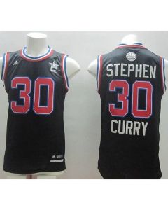 Warriors #30 Stephen Curry Black 2015 All Star Stitched NBA Jersey