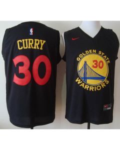 Warriors #30 Stephen Curry Black New Fashion Stitched NBA Jersey