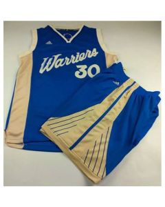 Warriors #30 Stephen Curry Blue 2015-2016 Christmas Day A Set Stitched NBA Jersey