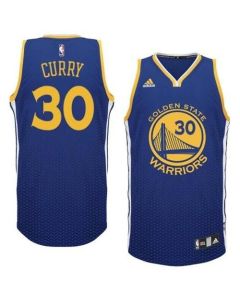 Warriors #30 Stephen Curry Blue Resonate Fashion Swingman Stitched NBA Jersey