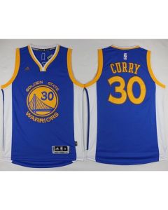 Warriors #30 Stephen Curry Blue Swingman Stitched NBA Jersey