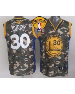 Warriors #30 Stephen Curry Camo The Finals Patch Stitched NBA Jersey