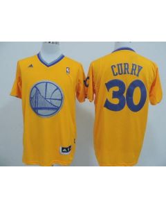 Warriors #30 Stephen Curry Gold 2013 Christmas Day Swingman Stitched NBA Jersey