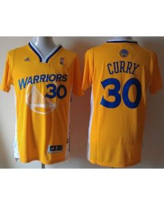 Warriors #30 Stephen Curry Gold Alternate Stitched NBA Jersey